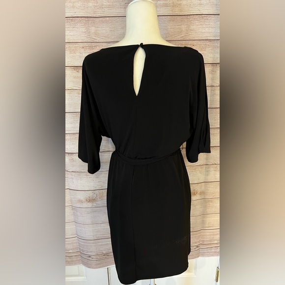 Jessica Simpson Women's black Cold-Shoulder Dress with Tie Waist size medium - Picture 5 of 7